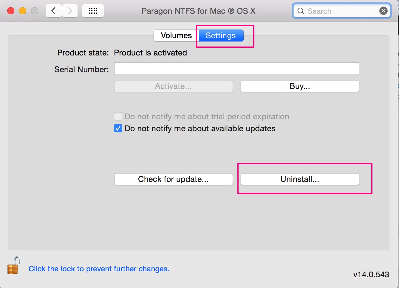 Paragon Products NTFS for Mac OS X, HFS for Windows