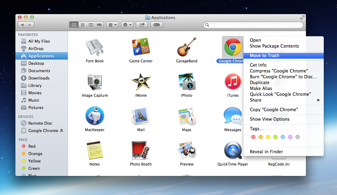 how to remove apps from google chrome app store on mac