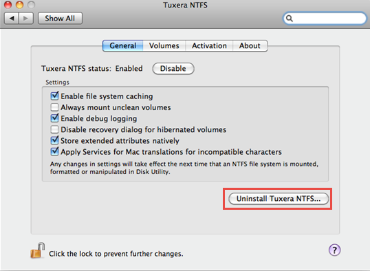 Uninstalling Tuxera Ntfs For Mac