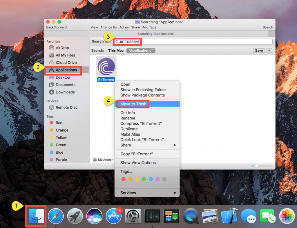 how to delete torrent from mac