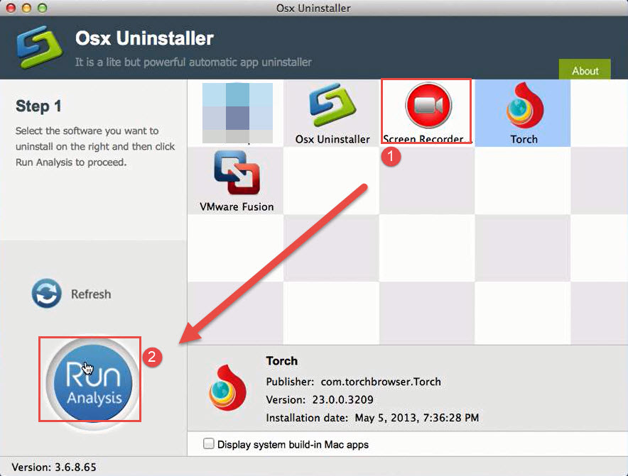 uninstall Torch Browser with Osx Uninstaller