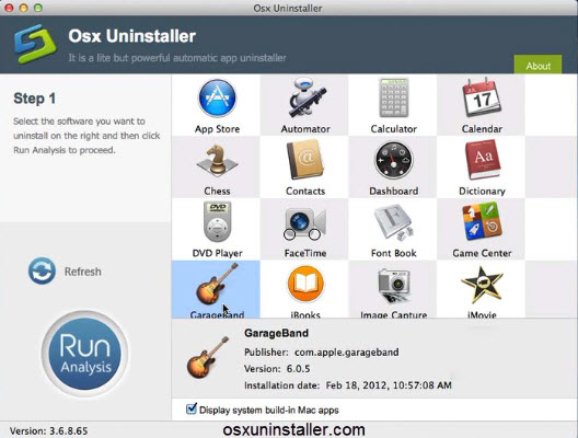 remove Apple GarageBand with Osx Uninstaller