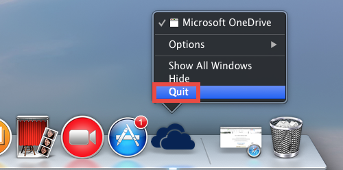 Uninstall OneDrive for Mac (2)