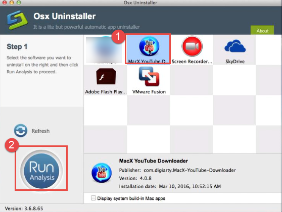 remove MacX YouTube Downloader with Osx Uninstaller