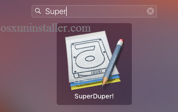 uninstall SuperDuper on Mac
