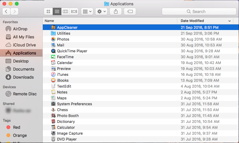 uninstall cleaner app from mac