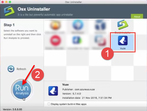 Uninstall Vuze Bittorrent Client with Osx Uninstaller (2)