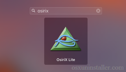 Osx Uninstaller - uninstall OsiriX on Mac