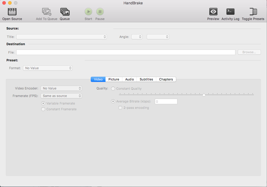 handbrake for mac os x 10.9.5