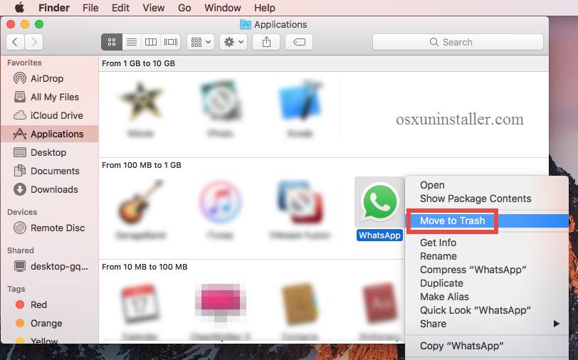 How To Uninstall Whatsapp For Mac