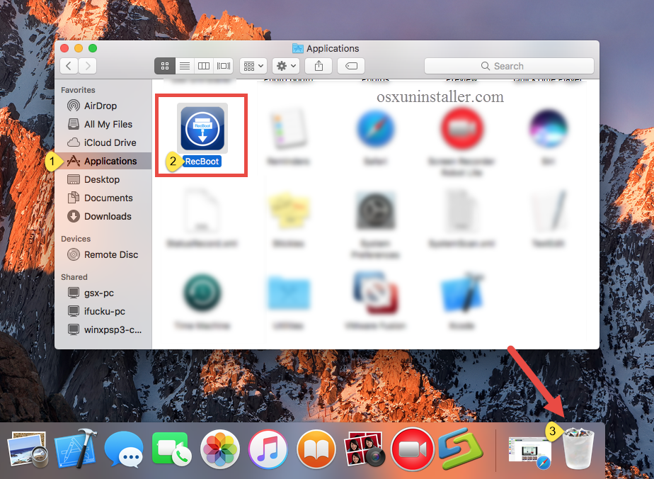 Uninstall RecBoot on Mac - Osx Uninstalelr (4)