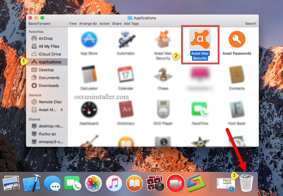 avast for mac icon disappeared