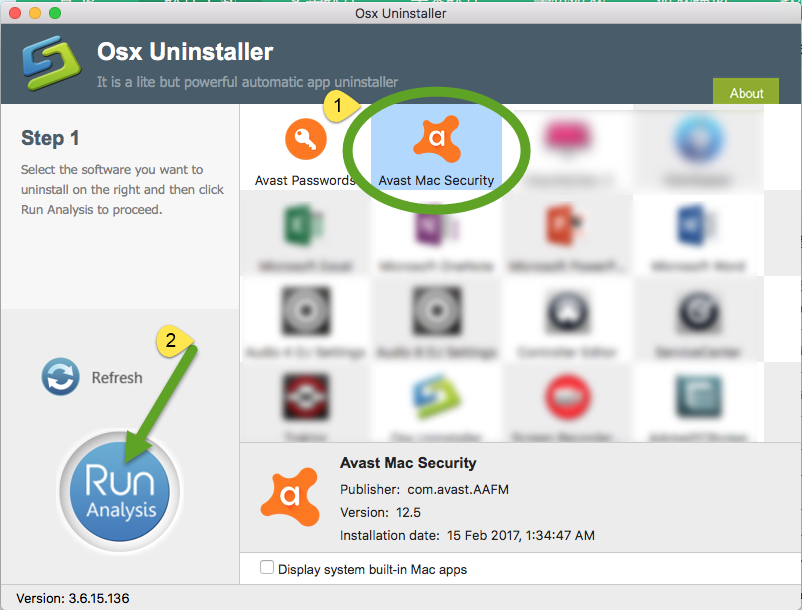 Uninstall Avast Mac Security with Osx Uninstaller (1)