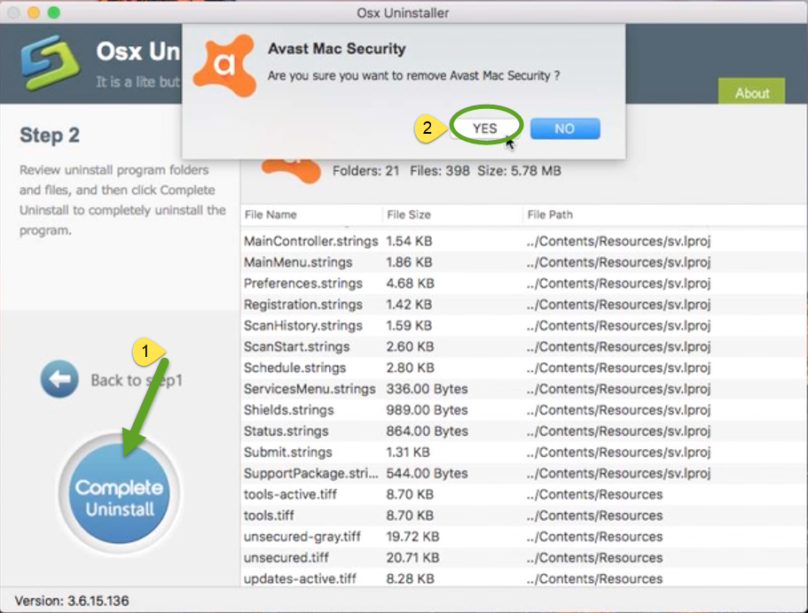 Uninstall Avast Mac Security with Osx Uninstaller (2)