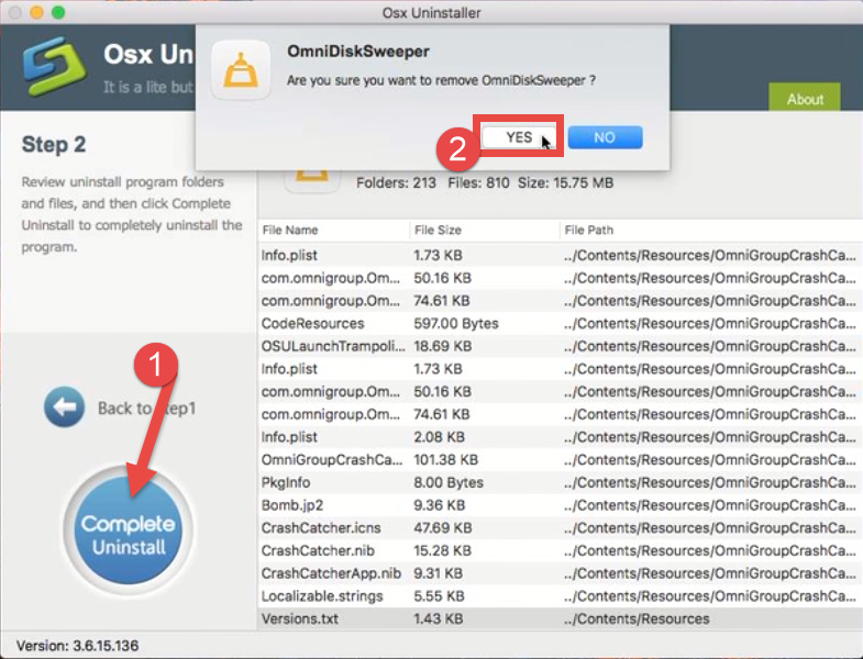 Uninstall OmniDiskSweeper with Osx Uninstaller (2)