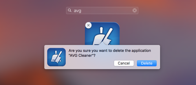 uninstall avg cleaner mac