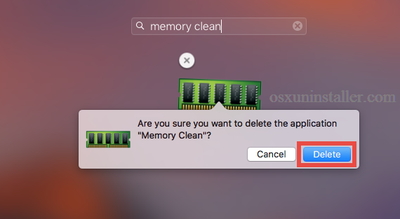 how to clear memory mac