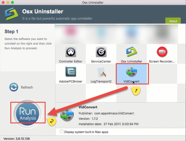 uninstall VidConvert  with step 1