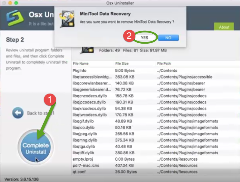 uninstall MiniTool Mac Data Recovery using Osx Uninstaller (2)
