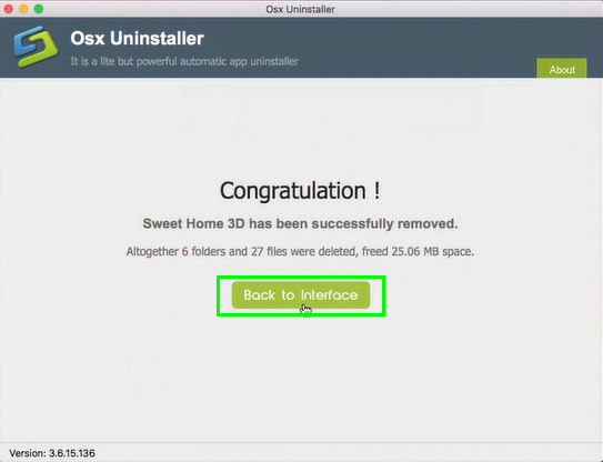uninstall Sweet Home 3D for Mac with step3
