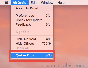airdroid for mac failed to sign in