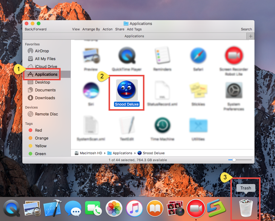 How to uninstall Snood Deluxe for Mac (4)