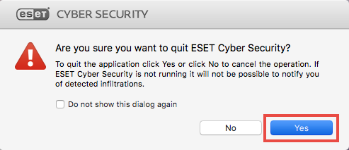 eset cybersecurity mac username and password