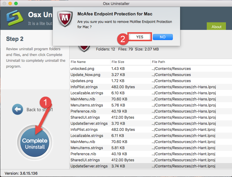 delete mcafee endpoint security mac