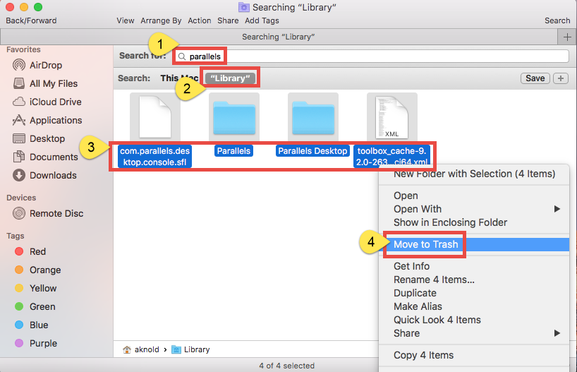 uninstall parallels toolbox