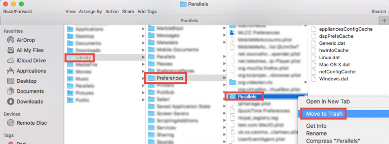 remove parallels desktop from mac