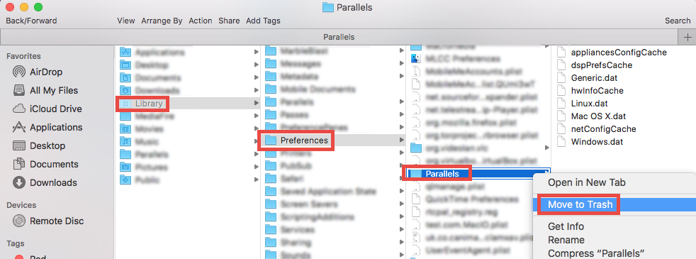 completely remove parallels from mac