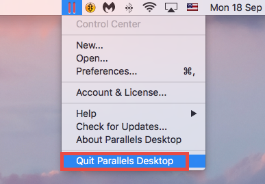 how to remove parallels desktop from mac