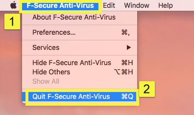 f secure uninstall tool for mac