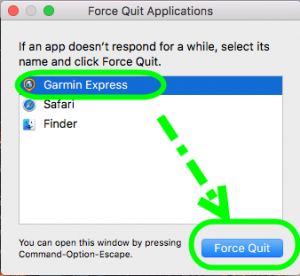 uninstall garmin express on mac