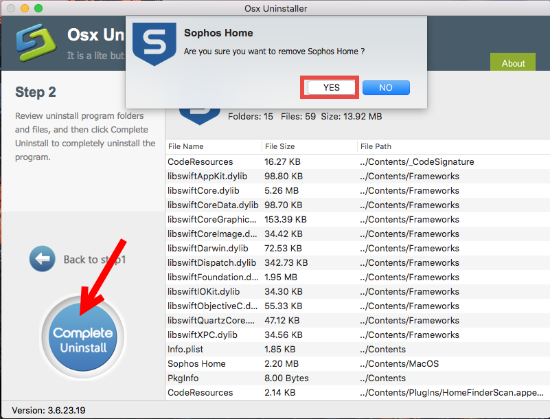 how to remove sophos mac