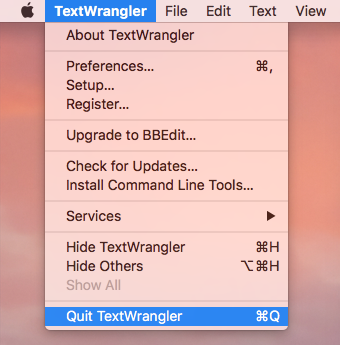 textwrangler vs bbedit