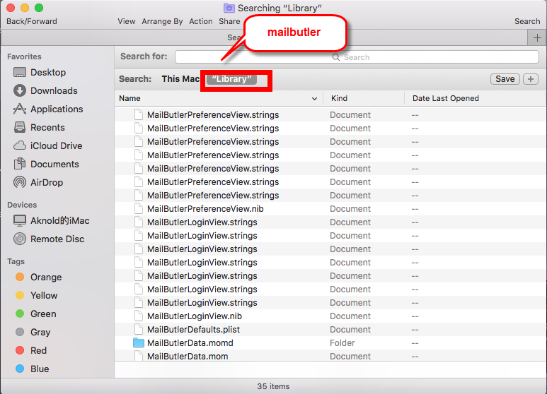 mailbutler remove evernote export