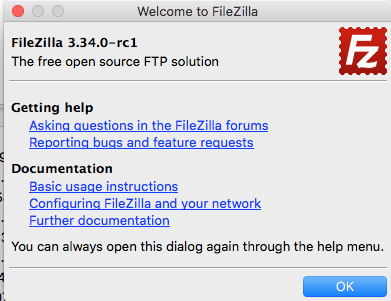 ftp configuration wizard filezilla mac troubleshoot