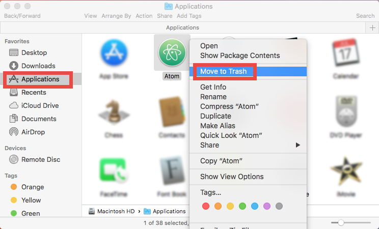 atom mac preview shortcut