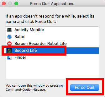 force quit