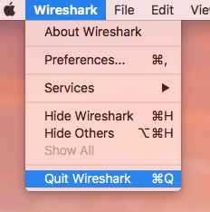 uninstall wireshark portable