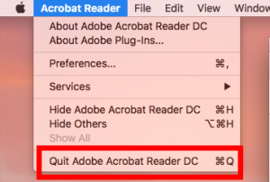 adobe acrobat reader macbook pro text not showing