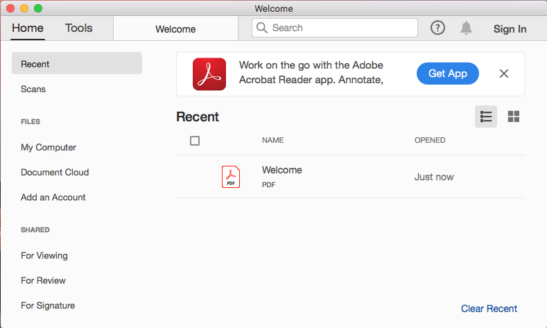 free adobe acrobat reader download for mac