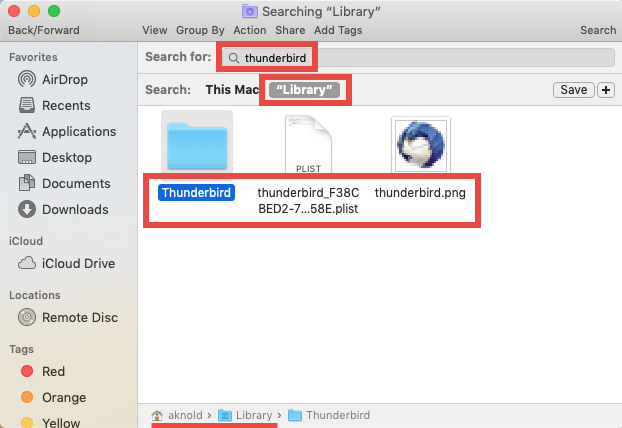 mozilla thunderbird mac os x