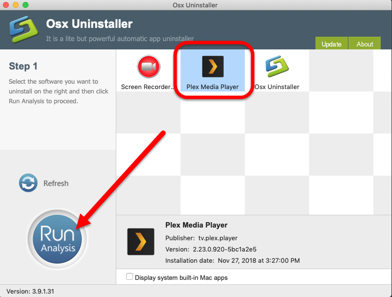 update plex media player osx