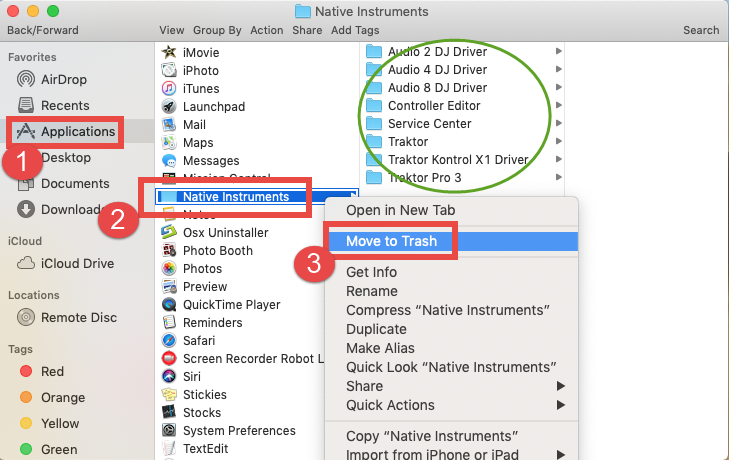 how to uninstall native instruments software mac