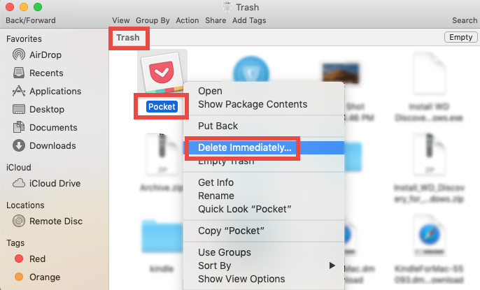 uninstall pocket control for mac