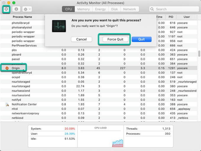 How to uninstall origin app in mac shortcut