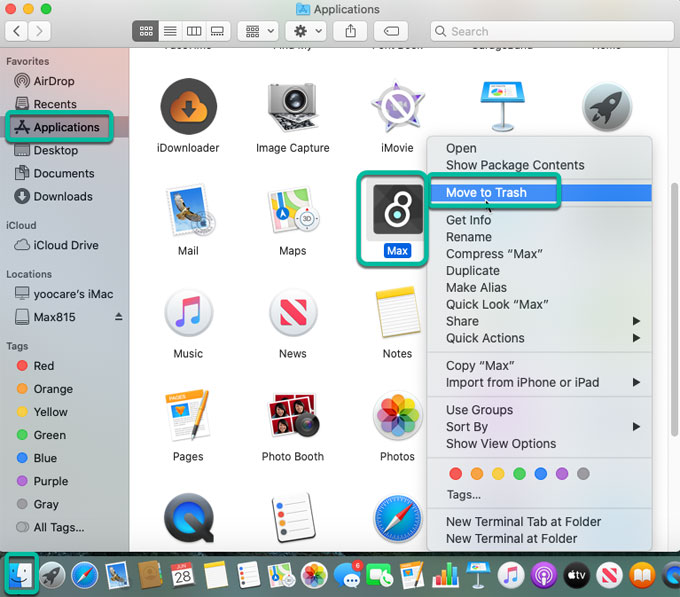 get rid of mac cleaner on i max