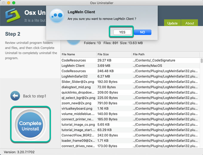 how to remove logmein from mac